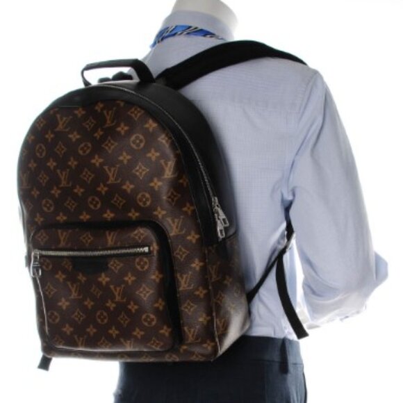 Louis Vuitton Josh Backpack in Monogram Macassar-Brown - Picture 2 of 4